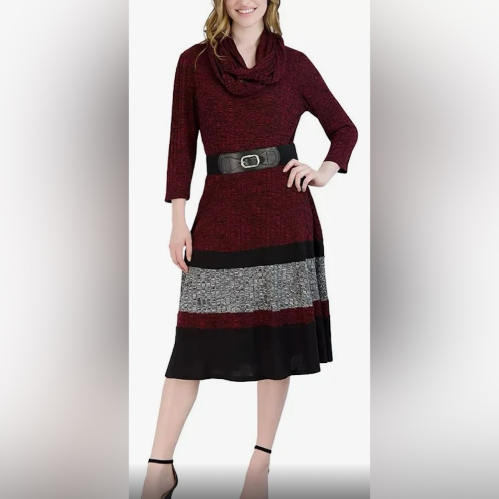 Dress w/ belt and scarf ❤️ (NWT)